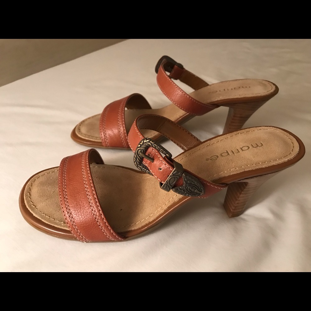 Maripé Natural Heeled Sandals - 6.5